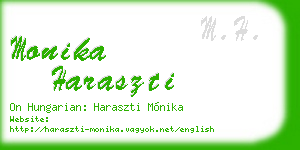 monika haraszti business card