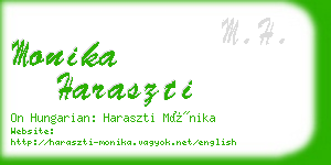 monika haraszti business card
